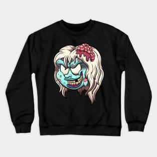 Girl Zombie Head Crewneck Sweatshirt